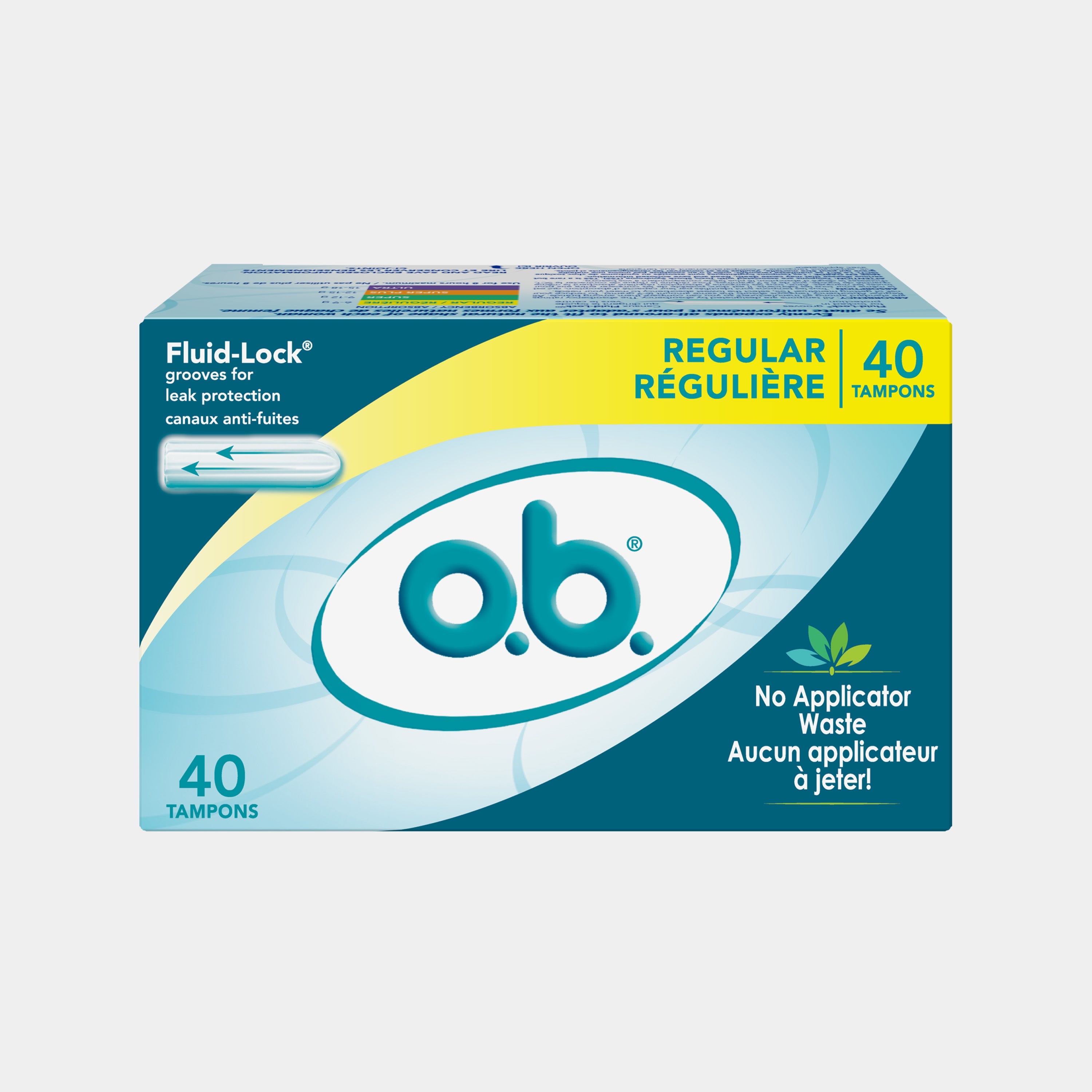 o.b.® Tampons Regular, 40ct
