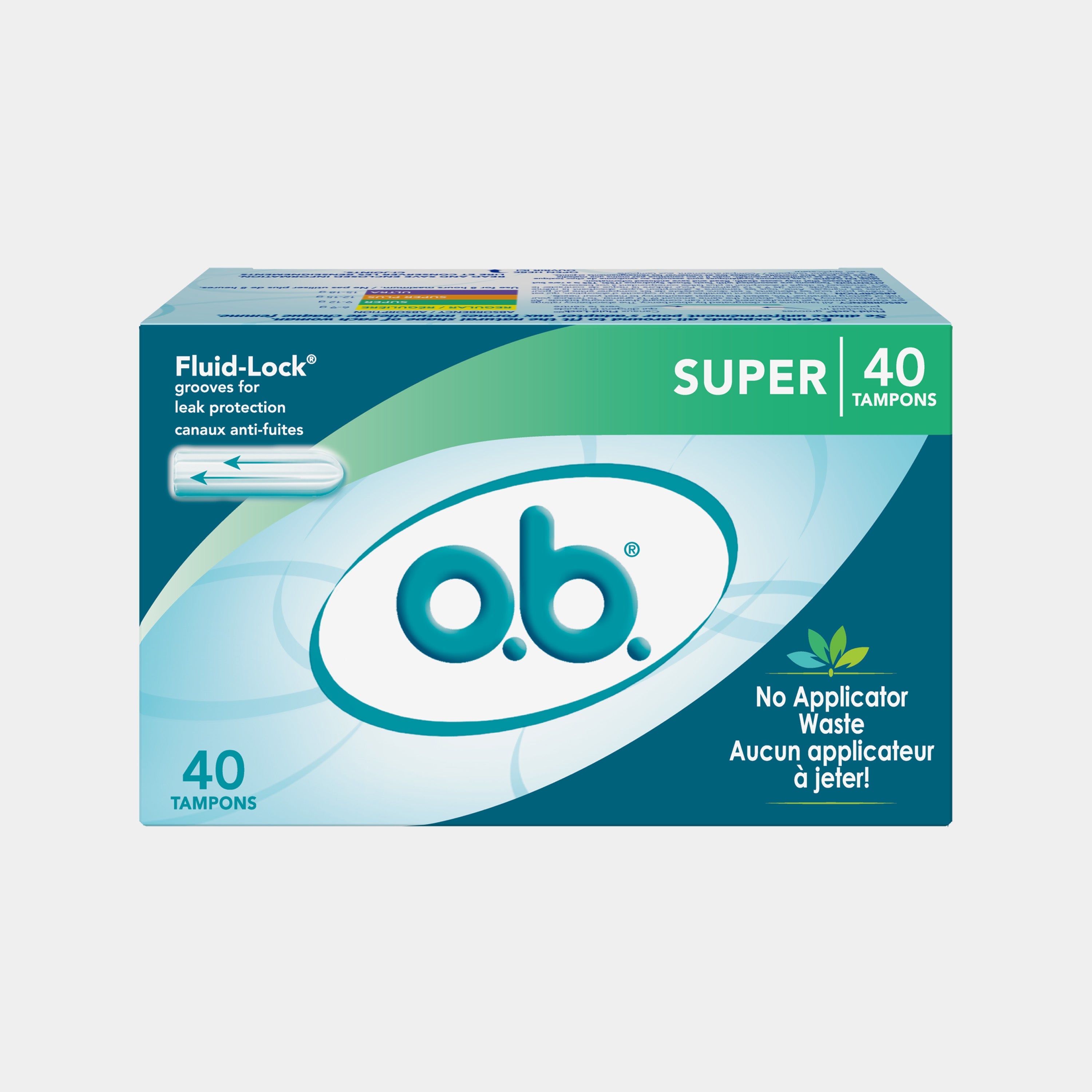o.b.® Tampons Super, 40ct