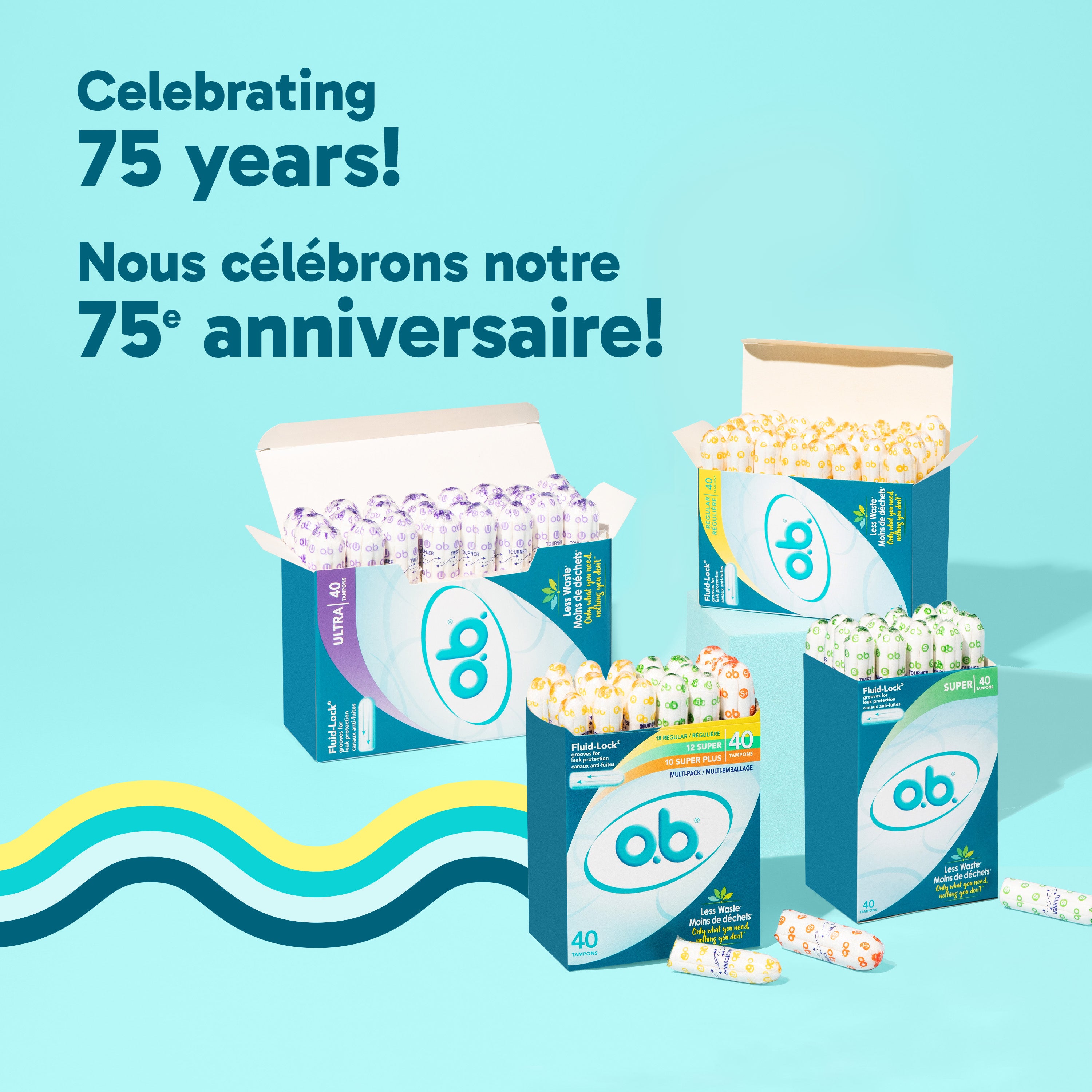 o.b.® Tampons Regular, 40ct